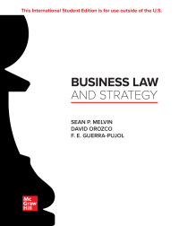Titelbild: ISE eBook Online Access for Business Law and Strategy 1e 9781260590647