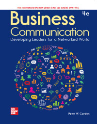 Cover image: Business Communication ISE 4th edition 9781260590890