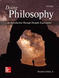 Cover image: Doing Philosophy: An Introduction Through Thought Experiments 6th edition 9780078119170
