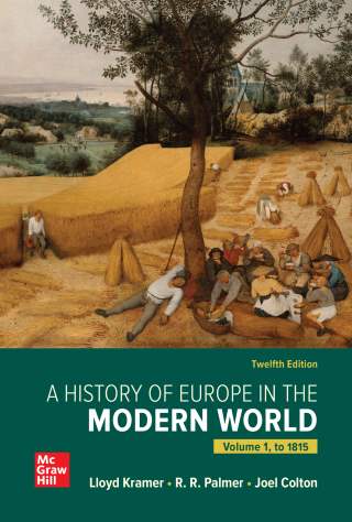 Cover image: A History of Europe in the Modern World, Volume 1 12th edition 9781260687255