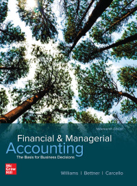 Cover image: Financial & Managerial Accounting 19th edition 9781260247930
