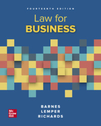 Cover image: Law for Business 14th edition 9781260247763