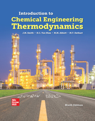 Cover image: Introduction to Chemical Engineering Thermodynamics 9th edition 9781260721478