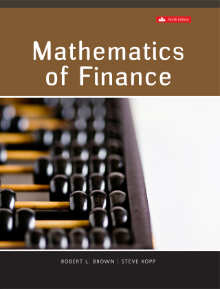 Cover image: Mathematics Of Finance (Canadian Edition) 9th edition 9781260326932