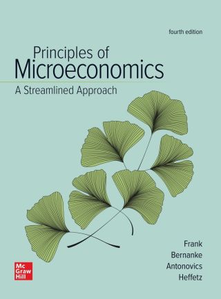 Cover image: Principles of Microeconomics, A Streamlined Approach 4th edition 9781264058785