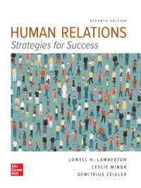 Cover image: Human Relations 7th edition 9781260681345