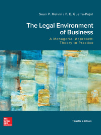 Cover image: The Legal Environment of Business, A Managerial Approach: Theory to Practice: 2024 Release 4th edition 9781265602789
