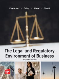 Cover image: The Legal and Regulatory Environment of Business 19th edition 9781260734287