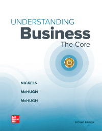 Cover image: Understanding Business: The Core 2nd edition 9781264059591