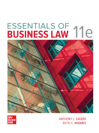 Cover image: Essentials of Business Law 11th edition 9781260734546