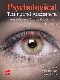 Cover image: Psychological Testing and Assessment 10th edition 9781260837025