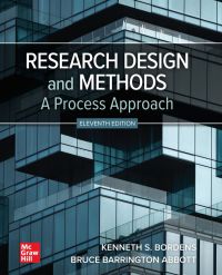 Cover image: Research Design and Methods: A Process Approach 11th edition 9781260837018