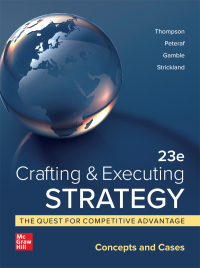Cover image: Crafting & Executing Strategy 23rd edition 9781260735178