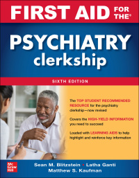 Omslagafbeelding: First Aid for the Psychiatry Clerkship 6th edition 9781264257843