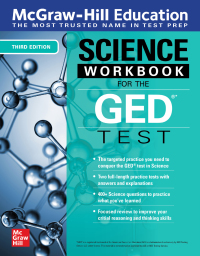 Cover image: McGraw-Hill Education Science Workbook for the GED Test, Third Edition 3rd edition 9781264257898