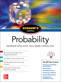 Cover image: Schaum's Outline of Probability, Third Edition 3rd edition 9781264258840