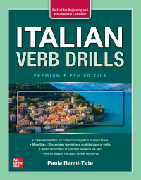 Cover image: Italian Verb Drills, Premium Fifth Edition 5th edition 9781264264209