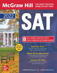 Cover image: McGraw-Hill Education SAT 2022 1st edition 9781264266524