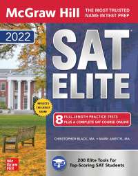 Cover image: McGraw-Hill Education SAT Elite 2022 1st edition 9781264266548