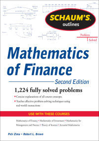 Imagen de portada: Schaum's Outline of  Mathematics of Finance, Second Edition 2nd edition 9780071756051