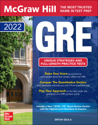 Cover image: McGraw Hill GRE 2022 8th edition 9781264267132