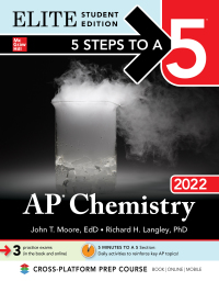 Imagen de portada: 5 Steps to a 5: AP Chemistry 2022 Elite Student Edition 1st edition 9781264267996