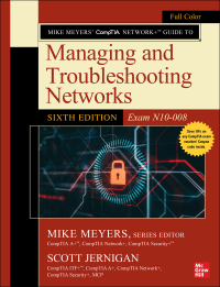 Imagen de portada: Mike Meyers' CompTIA Network  Guide to Managing and Troubleshooting Networks (Exam N10-008) 6th edition 9781264269037