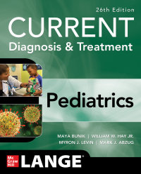 Imagen de portada: CURRENT Diagnosis & Treatment Pediatrics 26th edition 9781264269983