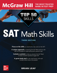 Cover image: Top 50 SAT Math Skills, Third Edition 3rd edition 9781264274802