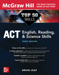 صورة الغلاف: Top 50 ACT English, Reading, and Science Skills, Third Edition 3rd edition 9781264274826