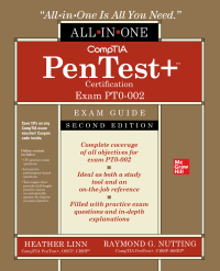 Imagen de portada: CompTIA PenTest  Certification All-in-One Exam Guide (Exam PT0-002) 2nd edition 9781264274895