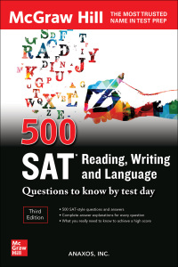 Cover image: 500 SAT Reading, Writing and Language Questions to Know by Test Day, Third Edition 3rd edition 9781264277797