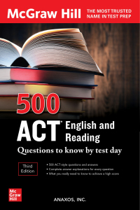 Cover image: 500 ACT English and Reading Questions to Know by Test Day, Third Edition 3rd edition 9781264277827