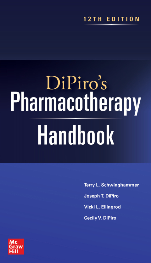 DiPiro's Pharmacotherapy Handbook, 12th Edition - FULL INSTANT DOWNLOAD | PDF DOCX EPUB