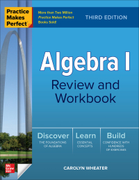 Imagen de portada: Practice Makes Perfect: Algebra I Review and Workbook, Third Edition 3rd edition 9781264285778