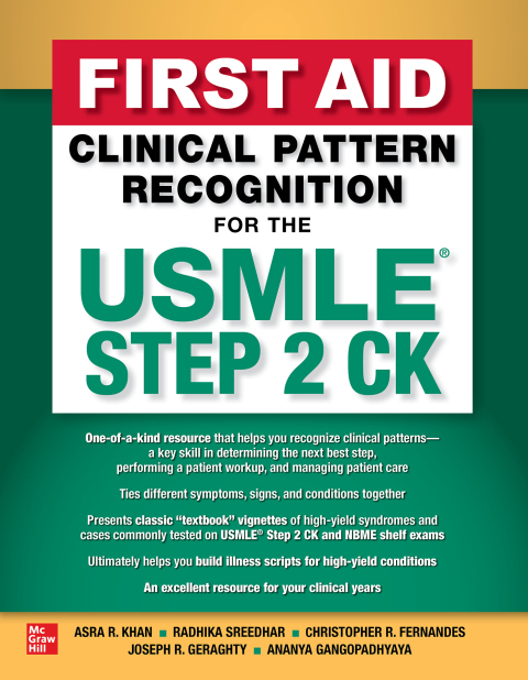 First Aid Clinical Pattern Recognition for the USMLE Step 2 CK, 1st Edition - FULL INSTANT DOWNLOAD | PDF DOCX EPUB