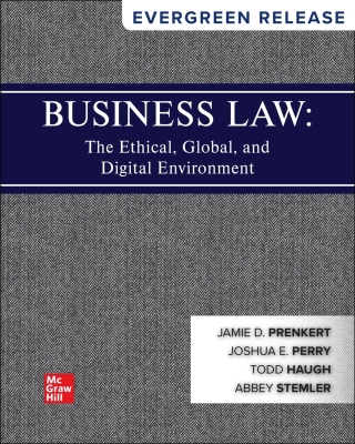 Cover image: Business Law: The Ethical, Global, and Digital Environment: 2025 Release 9781260736892