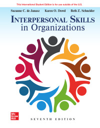 Cover image: Interpersonal Skills in Organizations 7th edition 9781264554614