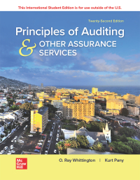 صورة الغلاف: Principles of Auditing & Other Assurance Services 22nd edition 9781260598087