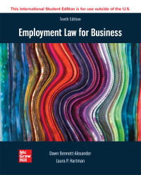 Cover image: Employment Law for Business ISE 10th edition 9781264363599