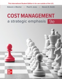صورة الغلاف: Cost Management: A Strategic Emphasis 9th edition 9781265714550