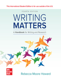Imagen de portada: Writing Matters  Comprehensive ISE 4th edition 9781264363773