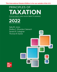 Imagen de portada: Principles of Taxation for Business and Investment Planning 2022 ISE 25th edition 9781264363834
