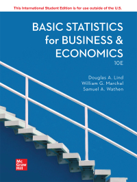 Cover image: Basic Statistics in Business and Economics ISE 10th edition 9781264363971