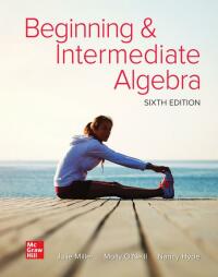 Cover image: Beginning and Intermediate Algebra 6th edition 9781264531219