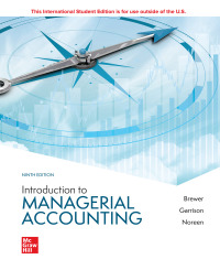 Imagen de portada: Introduction to Managerial Accounting ISE 9th edition 9781264364169