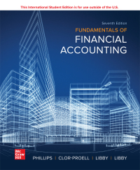 Cover image: Fundamentals of Financial Accounting ISE 7th edition 9781264364381