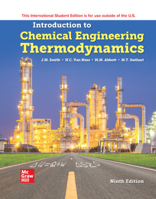 Cover image: ISE Introduction to Chemical Engineering Thermodynamics 9th edition 9781260597684