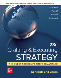 Imagen de portada: Crafting & Executing Strategy: Concepts and Cases ISE 23rd edition 9781265028244