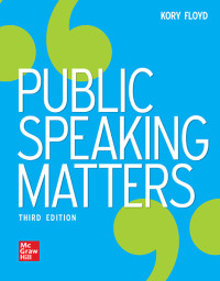 Cover image: Public Speaking Matters 3rd edition 9781264107728